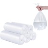 2 Gallon Small Clear Trash Bags 240pcs Exact Thick Small