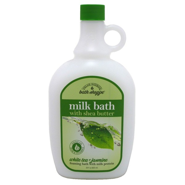 Village Naturals Bath Milk Bath Ultra-Moist White Tea & Jasmine 28 Ounce (828ml) (6 Pack)