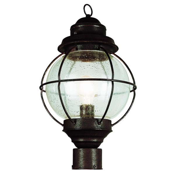 Trans Globe Lighting TG69905 RBZ Americana One Postmount Lantern Outdoor-Post-Lights, Bronze/Dark