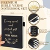 Sayglossy 10 Set Christian Journals Notebooks A5 Leather Lined Journals