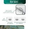 Jovware Adhesive Hooks for Shower Caddy, Bathroom Shelf Adhesive, Adhesive