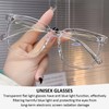 CWPFVQA 1 x Clear Flat Glasses, 1 x Glasses Cloth,
