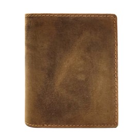 Lemasi Genuine Leather Wallet with RFID NFC Protection Vintage, brown, Classic