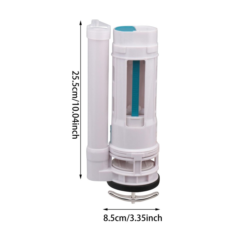 SHANOER Toilet Push Button Valve Replacment Dual Flush 9.84inch Height