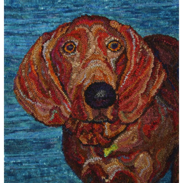 Rug Hooking Pattern " COLOMBO" on natural linen