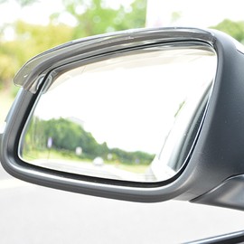 Couslcd Car Rear View Mirror Rain Visor Guard, 2 Pcs Black Rain Eyebrow for Side Mirror, Waterproof Auto Mirror Visor Smoke Guard Cover, Accessories for Most Car SUV Truck (Black, 2)