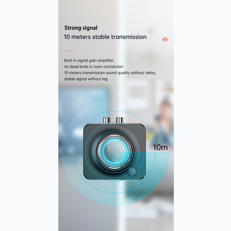 Bluetooth 5.0 Receiver DC 5V/1A Driver Free 2.4 to 2.48GHz