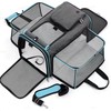 JTPAWS Foldable Expandable Soft-Sided Pet Carrier Bag for Cats &