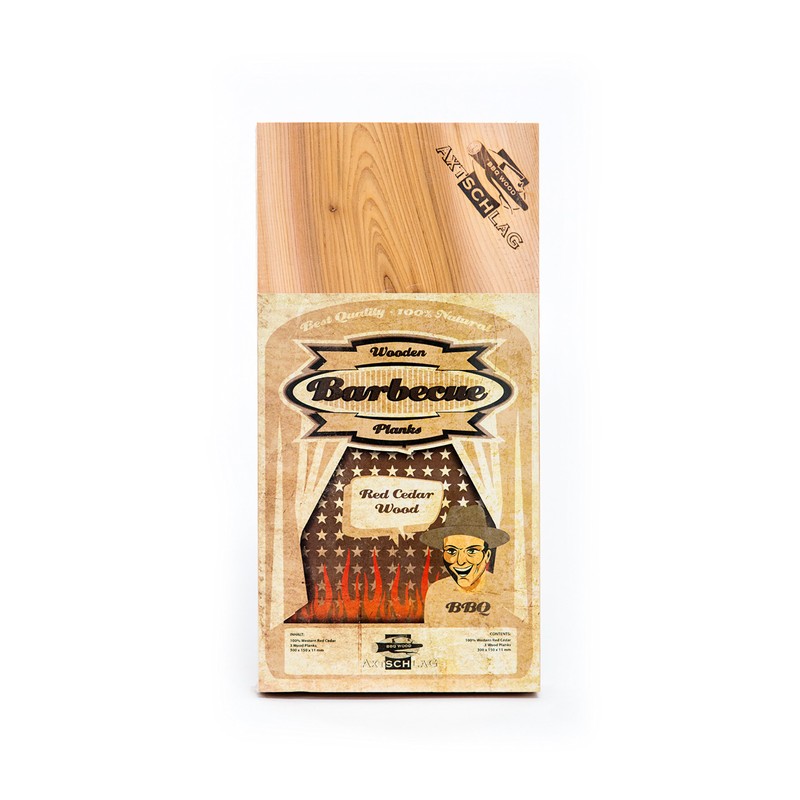 Axtschlag Wood Planks Western Cedar 100G02M1200 V, Smoke, Pack of