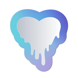 7 X 5.5 Inch Magnetic Locker Mirror Acrylic Shatterproof Magnetic Mirror Cute Aesthetic Decorative Locker Accessories for School Locker, Refrigerator, Home Decor