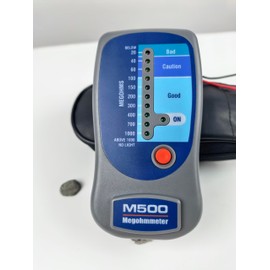M500 Megohmmeter for Insulation Testing，Compatible with Supco M500 Electronic Megohmmeter，Will accurately Measure Insulation Values up to 1000 Megohms at 500 Volts