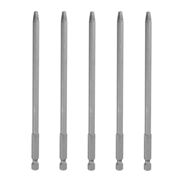 HARFINGTON 5Pcs SQ2 Square Head Screwdriver Bits 1/4 Inch Hex