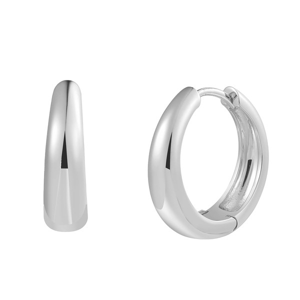 XENOX® Dome Large Hoop Earrings - Women's Earrings Made of