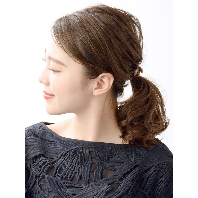 VINGTAINE H-770 Velvet Ribbon, Hair Elastics, Simple, Hair Accessory, Autumn