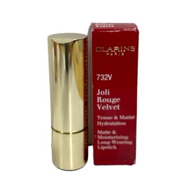 Clarins Joli Rouge Velvet Matte & Moisturizing Lipstick (3.5g/0.1Oz) YOU PICK! - 732V Grenadine