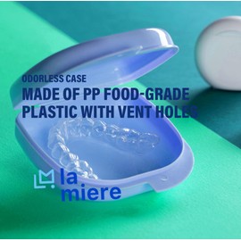Retainer Case - 1 Pack- Odorless Mouth Guard Case - Ventilated, Durable & Hygienic for Carrying and Protecting Braces, Dentures & Aligners, Sky Blue