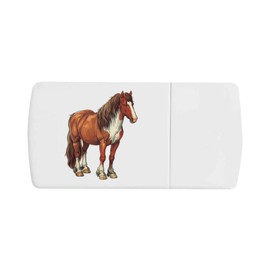 ' Breton Horse' Pill Box with Tablet Splitter (PI00030678)