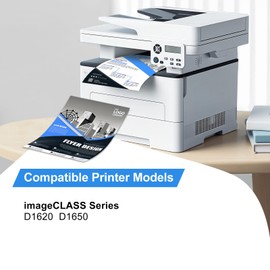 121 Black Toner Cartridge High Yield Replacement for Canon 121 CRG-121 Black Toner Cartridges Compatible for Canon ImageCLASS D1650 D1620 Laser Printer Ink All-in-One Copier Scanner,4-Pack with chip