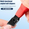 Finger Nail Clippers,Wide Jaw Opening Nail Filer - Splash Proof