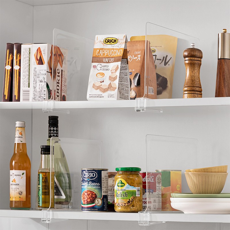 Famyards 16 Pack 12 Inches [Extra Tall Version] Clear Shelf