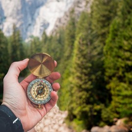 Compass Hiking Survival Military Camping Hunting Mountaineering Compas, Pocket Watch Retro Flip Multifunctional Luminous Orienteering Compasses for Kids and Adult