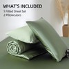 Hailyuwl Satin Fitted Sheet King Size 80"x78"– Silky Soft &