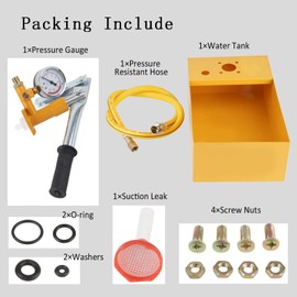 Hydraulic Pressure Test Pump, 2.5Mpa 25KG Manual Hydraulic Water Pressure Test Pump, Pipeline Tester Tool for a Variety of Pressure Vessels, Pipes, Valves and Other Pressure Test, 13ml / Time