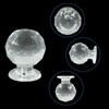 Kemcatui 12Pcs Acrylic Mini Knobs, Round Tiny Drawer Knobs Clear