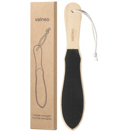 Valneo Callus Remover with Nano Glass Surface - Gentle and Effective Removal of Callus on the Foot - Callus Planer with Wooden Handle - Foot Care Callus File Callus Rasp