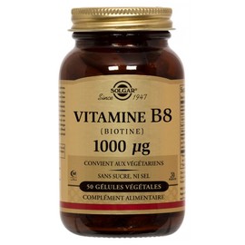 Solgar Vitamin B8 (Biotine) 1000µg 50 Vegetable Capsules