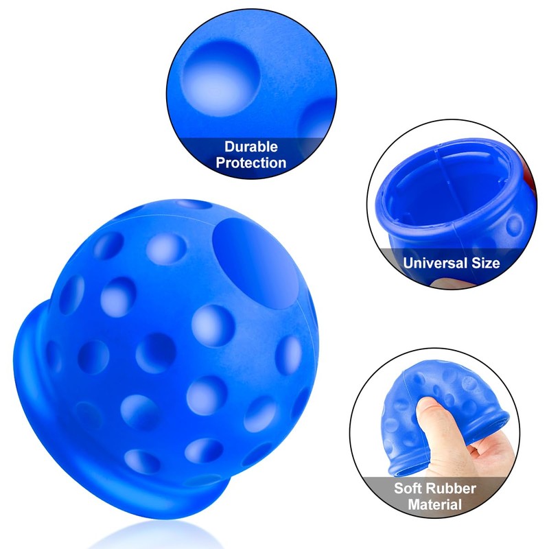 Jagowa Trailer Ball Head Cover - Soft Rubber Protection for