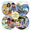 FOODLE Wheat Straw Dinnerware Set - BPA Free & Safety