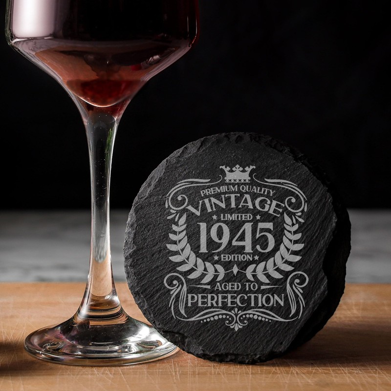 80th Birthday Gift for Men Vintage 1945 Aged to Perfection
