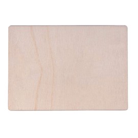 Rayher 62876505 Value Pack of 26 Plain Wooden Postcards to Decorate with Address Panel on the Back, Rectangle Wood Board for Crafts, 14.8 x 10.5 x 0.3cm