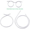 Funny Glasses Straw, Reusable Flexible Drinking Straw Novelty Eyeglass Frame