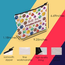 MNIGIU Dragons Game Inspired Gift Dragons Game Cosmetic Bag Dragon Game Lovers Gift (Roll Bag)