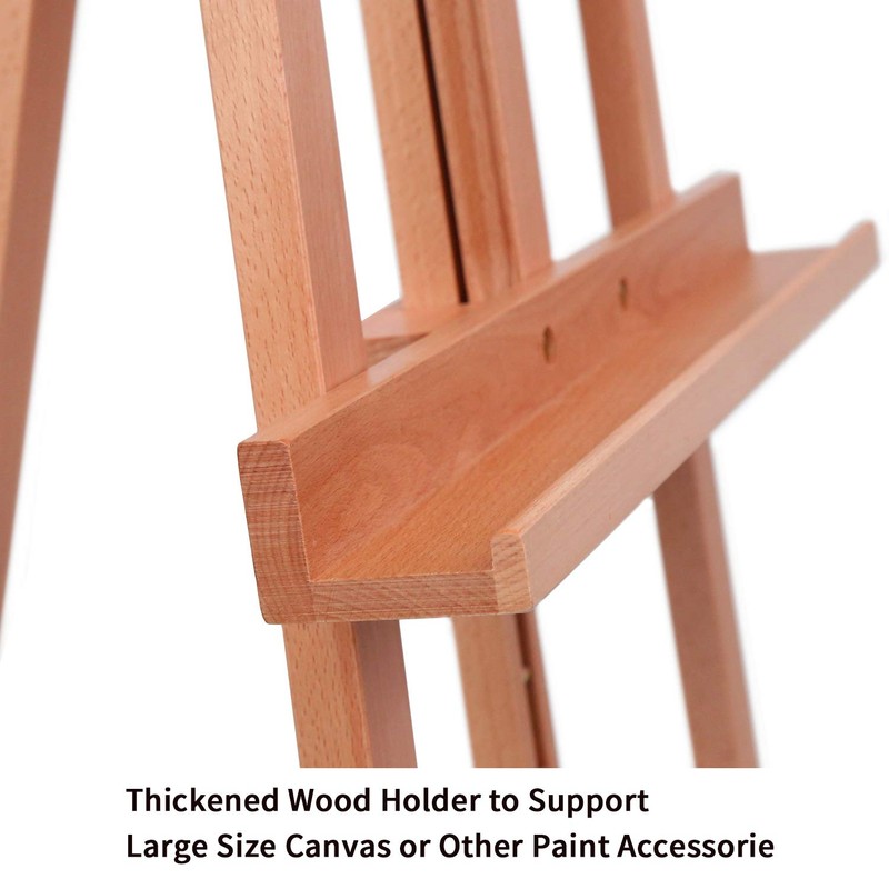 MEEDEN Large Basic Lyre Studio Easel, Solid Beech Wood Artist