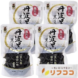 Shiga Shoten Domestic Tamba Black Black Beans, 5.3 oz (150 g) x 4 Pieces Set with Stand Pack