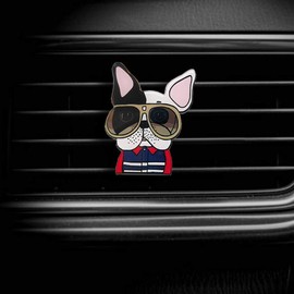 Dorakaka Air Vent Decoration - Cute Acrylic Puppy Dogs Decorative Vent Clip for Cars, Bedroom or Office [French Bulldog III]