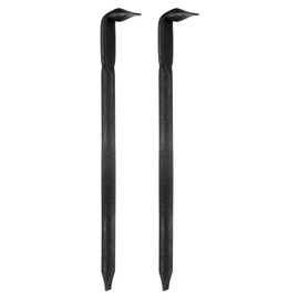 sourcing map 2pcs Offset Screwdriver SL6 Slotted Flat Head Right Angle 90 Degree Screw Driver Double Ended L-Type Hand Tool for Home Appliance Repair, Black