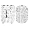 Crystal Makeup Brush Holder European Style Rounded Crystal Glass Cosmetic