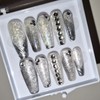 [Handmade nail tips] pearling (2 ver) - square / [수제네일팁]