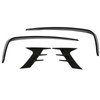 4Pcs Glossy Black Front Bumper Fog Light Eyebrow Cover Trim