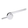 Side Mount Toilet Flush Handle, Chrome Zinc Alloy Lever, Long