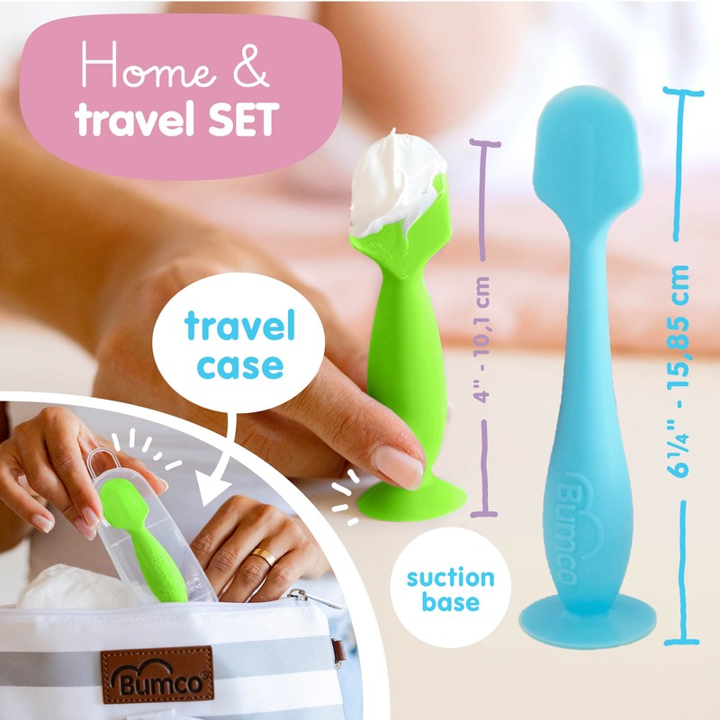 Bumco Baby Bum Brush + Mini Diaper Cream Spatula with