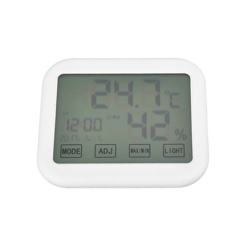 Digital Thermometer Smart Touch Settings Alarm Clock Function Temperature Humidity
