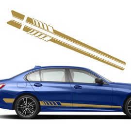 QianBao Style 7 DIY Universal Vinyl Auto Racing Body Door Side Stripe Graphic Decal Sticker Decals Decoration for All Cars SUV Truck Off-Road Vehicles