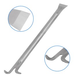 Cuifati 390mm Stainless Steel Hive Tool, Extra Long Middle Design Flat end Hive Tool, for Scraping Cleaning Beehive Beekeeping Equipment
