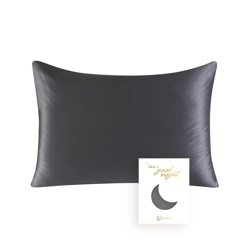 Townssilk Pillowcase, 100% Silk, 19 mm, Reversible With Concealed Zip,