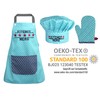Emily´s Check Chef's Hat + Kitchen Apron + Oven Glove
